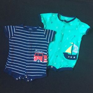 ⛵️Set of 2 Carter’s 3 Month Rompers⛵️